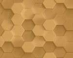 Tapeta PINTWALLS żółta geometria plastry miodu 38723-2