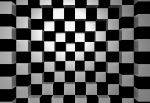 Fototapeta na flizelinie 968 Black and White Squares 3D