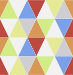 Tapeta KIDS HOME 100106 kolorowe trójkąty Harlequin