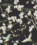 Tapeta KABUKI 105984 ptaszki kwiaty styl japoński
