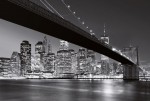 Fototapeta na flizelinie Brooklyn Bridge New York Most Czarno Biała 5409-8