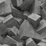 Tapeta HEXAGONE L50519 bloki betonowe efekt 3d