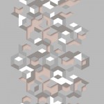 Tapeta HEXAGONE L57703 panel wzór geometryczny 3D