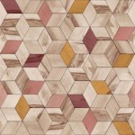 Tapeta HEXAGONE L59310 nowoczesny wzór geometryczny mozaika