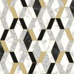 Tapeta HEXAGONE L63802 marmur mozaika romby