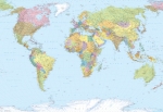 Fototapeta na flizelinie XXL4-038 World Map