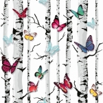 Tapeta dla dzieci dziewczynki 102529 kolorowe motylki