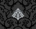 Tapeta FLOCK 4 95538-1 ornament czarno srebrny ostatnia rolka